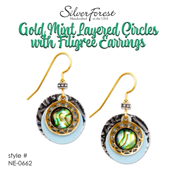 Silver Forest Jewelry - SilverForest
Gold Layered Circles Filigree Earring